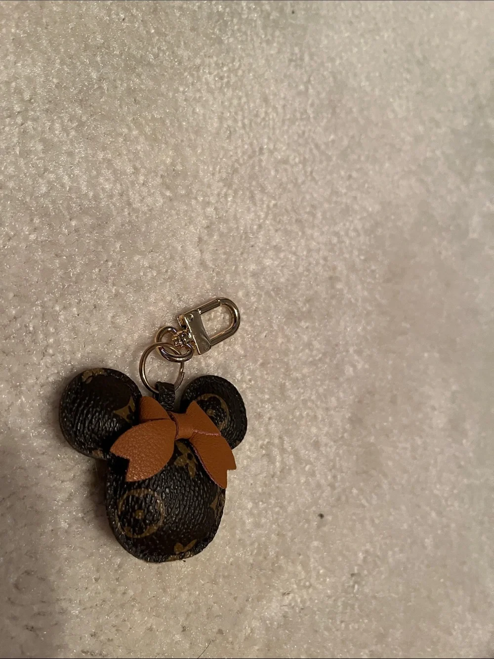 Minnie head bag charm or key ring. New. No tags.